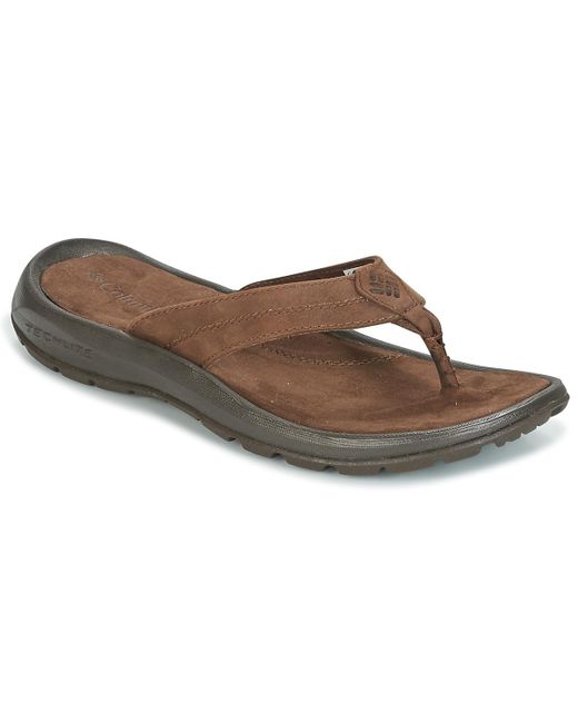 Columbia Brown Manarola Ii Flip Flops / Sandals (shoes) for men