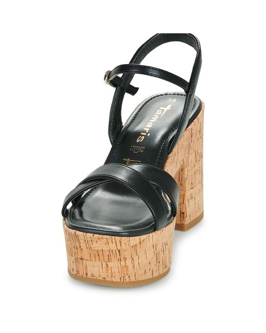 Tamaris Black Sandals 28054-001