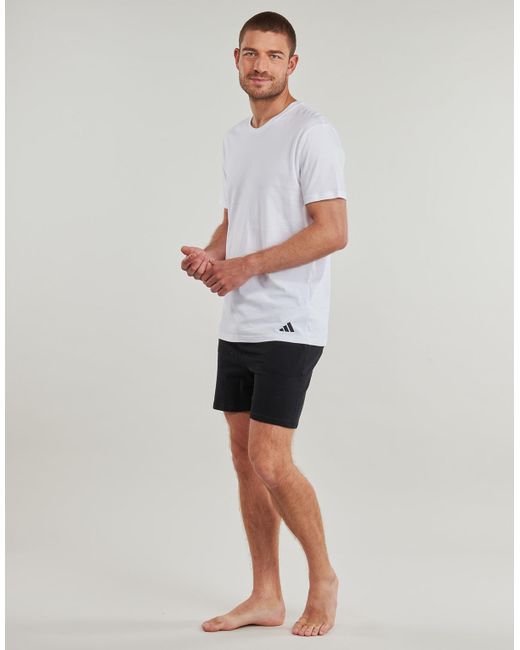 Adidas Blue T Shirt Active Core Cotton Pack De 3 for men