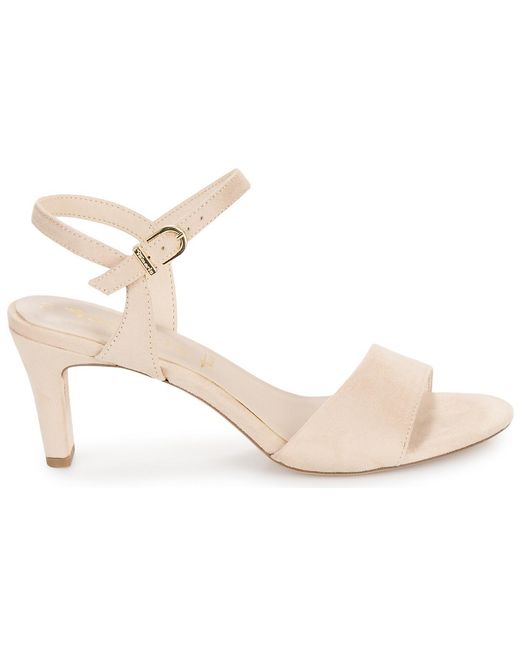 Tamaris Natural Heeled Sandals 28028-400