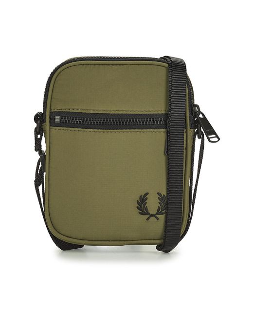 Fred Perry Green Pouch Ripstop Side Bag