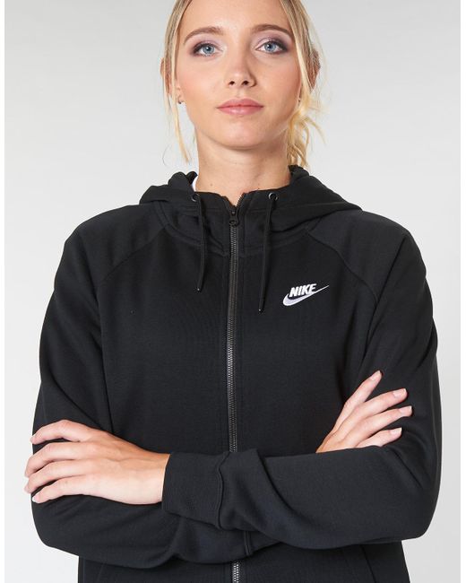 Nike W Nsw Essntl Hoodie Fz Flc Women S Sweatshirt In Black Save 13 Lyst