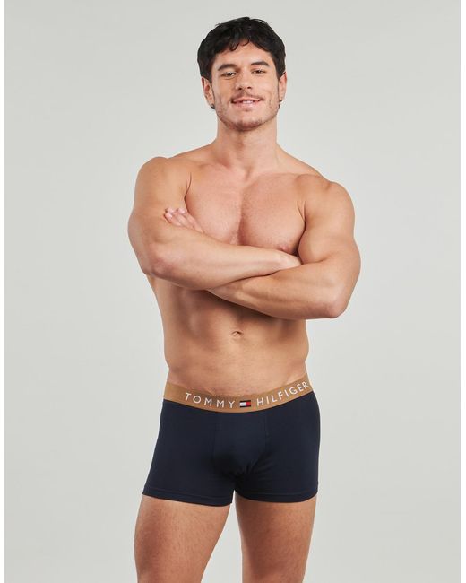 Tommy Hilfiger Blue Boxer Shorts 3p Trunk Wb for men