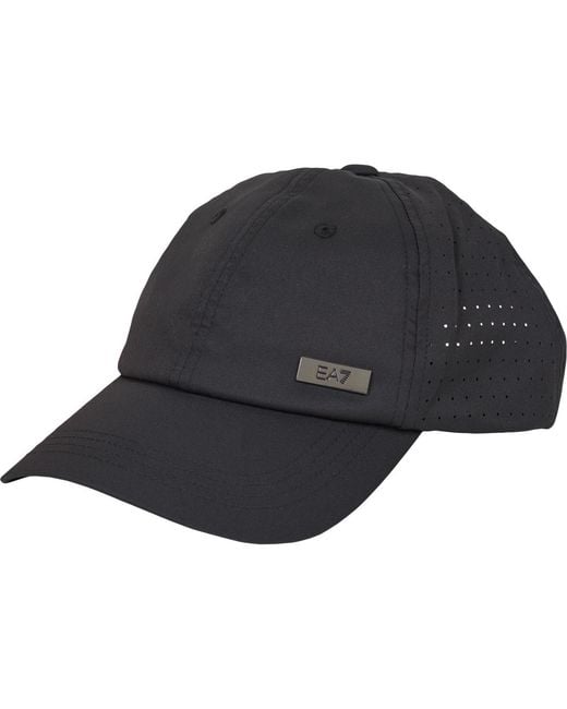 EA7 Black Cap Train Premium U Cap for men