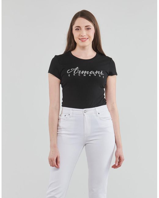 ARMANI EXCHANGE Black 8nyt91 T Shirt