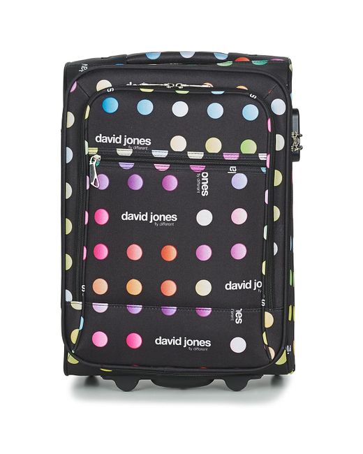 David Jones Casilo 106l Women's Soft Suitcase In Black