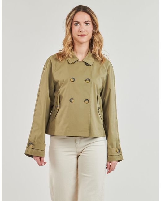 ONLY Green Trench Coat Onlapril