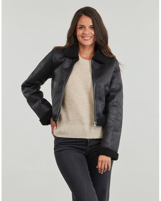 ONLY Black Leather Jacket Onlbetty
