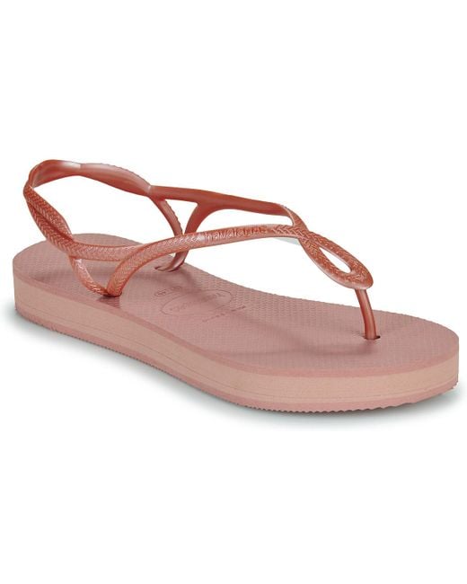Havaianas Pink Sandals Luna Flatform