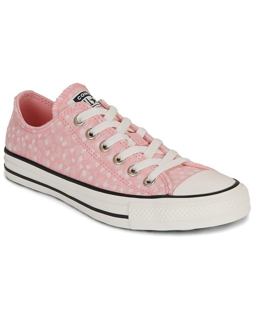 Converse Pink Shoes (trainers) Chuck Taylor All Star Deer Pattern