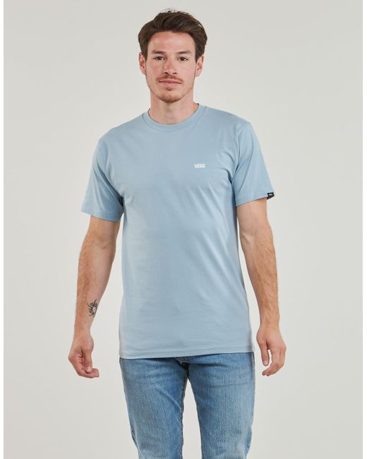 Vans Blue T Shirt Left Chest Logo Tee for men