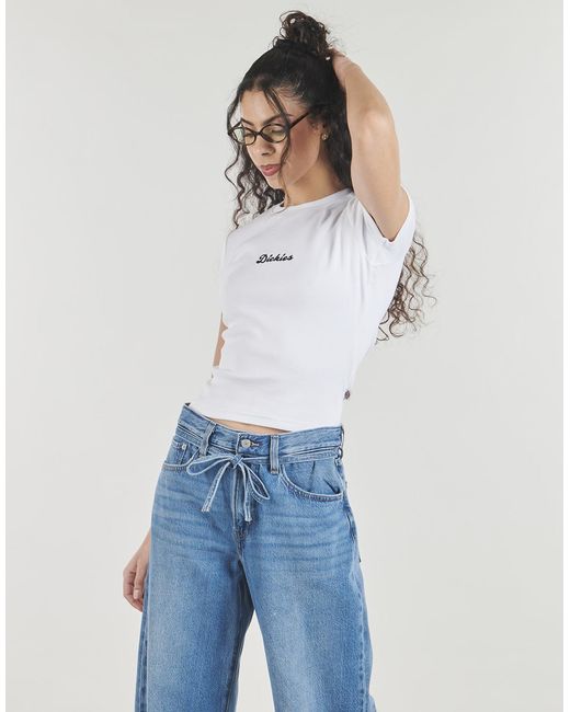 Dickies White T Shirt Wellsville Ss Tee