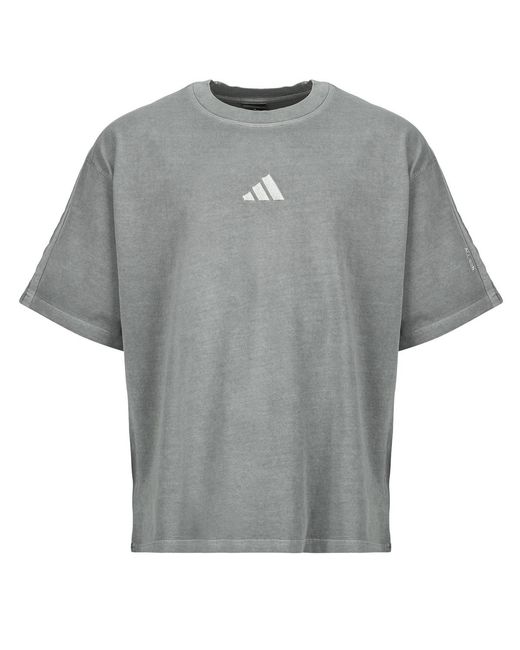 Adidas Gray T Shirt All Szn Washed T-shirt for men