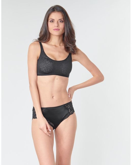 Triumph Black Fit Smart Triangle Bras And Bralettes