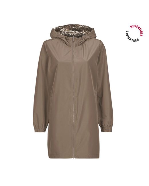 ONLY Brown Parka Onlfry Rev Metallic