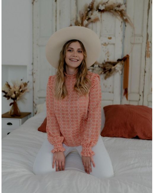 Celeste Brown Blouse Hirondelle