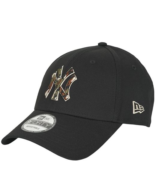 KTZ Black Cap Camo Infill 9forty® New York Yankees