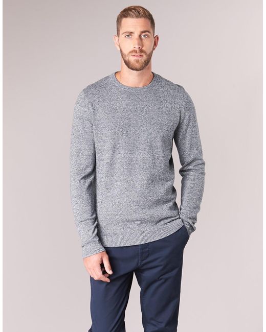 Jack & Jones Gray Jjebasic Sweater for men