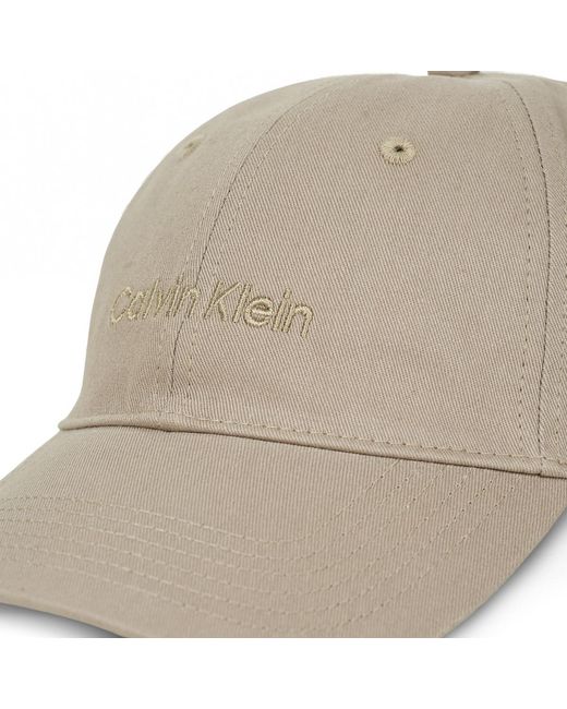 Calvin Klein Gray Cap Titlecase Embroidery Baseball Ca for men