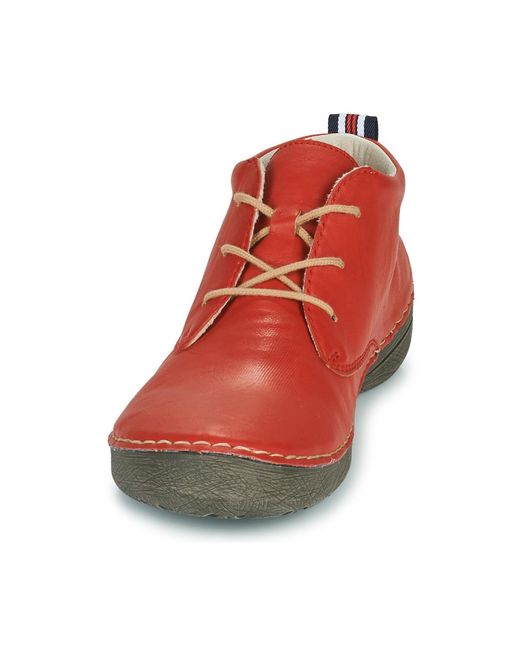 Rieker Red Mid Boots