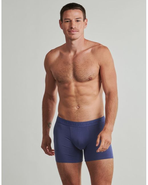 Polo Ralph Lauren Blue Boxer Shorts Boxer Brief-3 Pack-boxer Brief for men