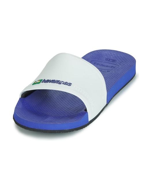Havaianas Blue 'brasil' Sliders for men