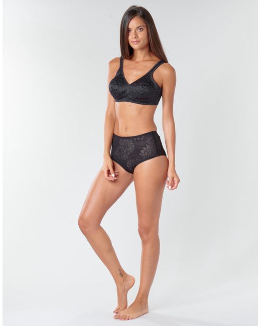 Triumph Black Elegant Cotton Triangle Bras And Bralettes