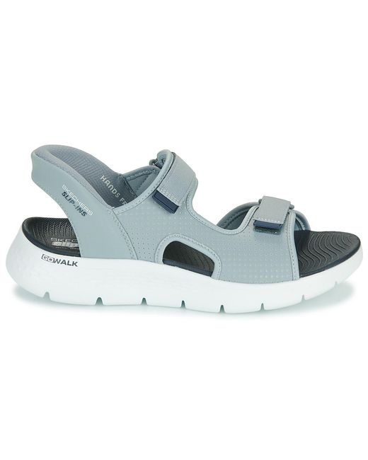 Skechers Blue Flat Sandals Go Walk Flex Sandal for men