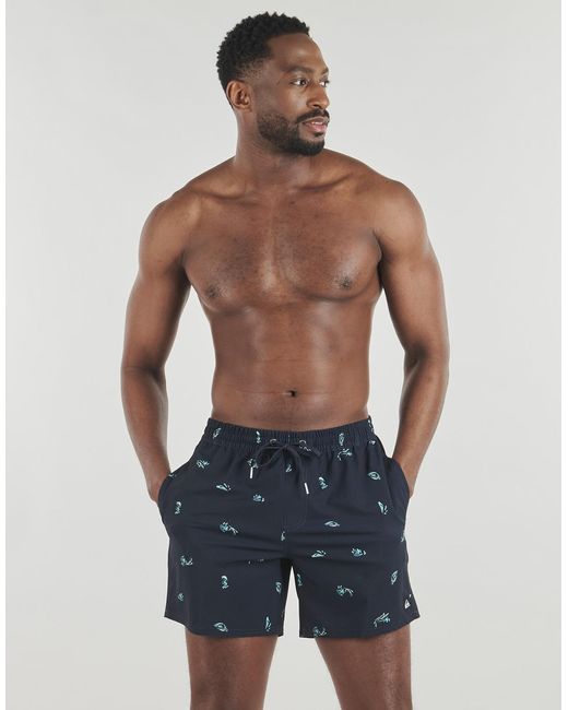 Quiksilver Blue Trunks / Swim Shorts Stretch Printed Volley 16 for men