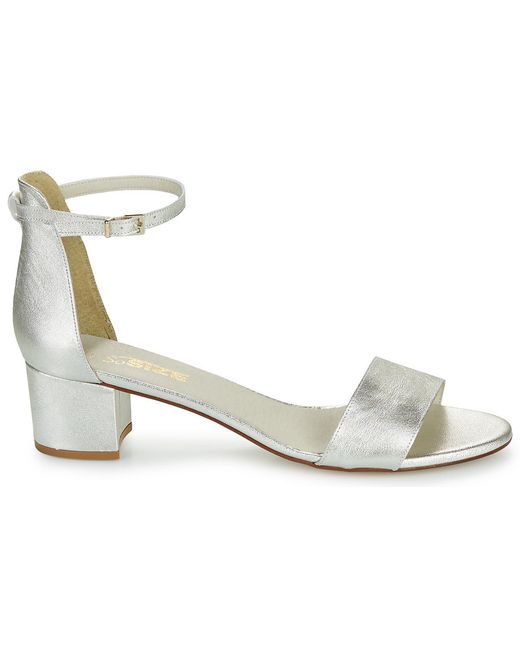 So Size Metallic Heeled Sandals Panana