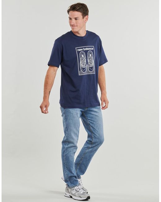 New Balance Blue T Shirt Graphic Jersey Tee for men