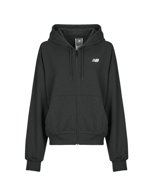 New Balance Black Hoodies Sport Essentials French Terry Full Zip