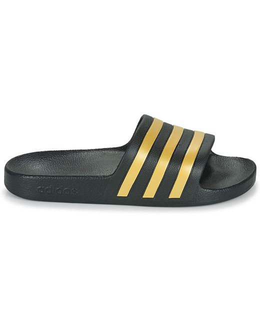 Adidas Black Tap-dancing Adilette Aqua