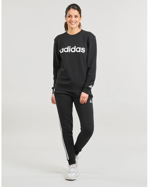 Adidas Black Tracksuit Bottoms W 3s Fl C Pt