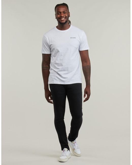 Columbia White T Shirt North Cascades Short Sleeve Tee for men