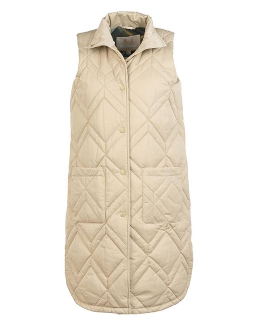Barbour Dio Gilet It Fawn/ancient Fern Tartan in Natural | Lyst