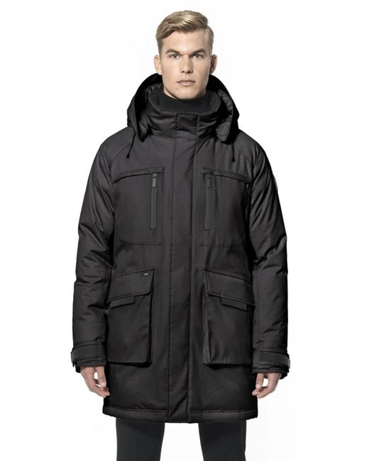 Nobis Kalvin Parka Black in Grey for Men Lyst UK