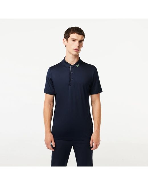 Lacoste Acoste Dh3982-00 Short Seeve Poo Bue An in Blue for Men | Lyst