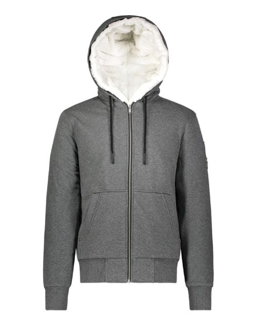 Moose Knuckles Classic His Bunny Charcoal W/ White Fur in Gray for Men ...