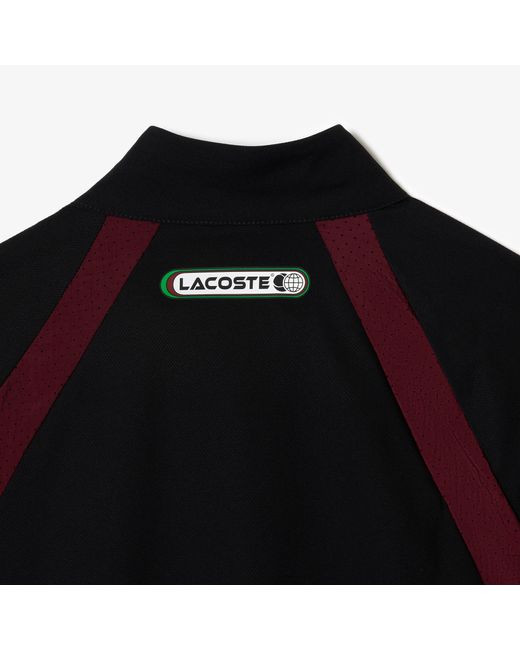 Red lacoste shop sweatsuit