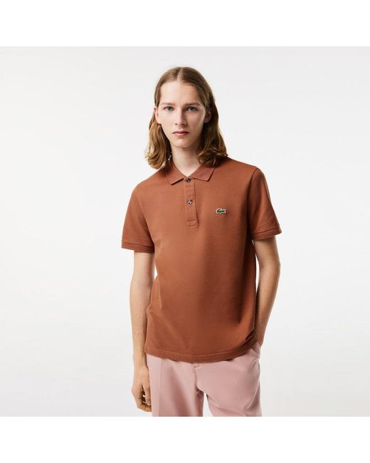 Men's slim fit clearance petit piqué polo shirt