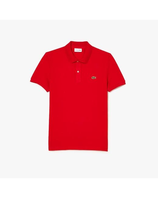 Polo lacoste rouge outlet bordeaux