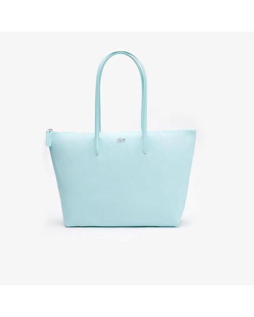 Lacoste Women's L.12.12 Concept Zip Tote Bag Pastille in Blue | Lyst