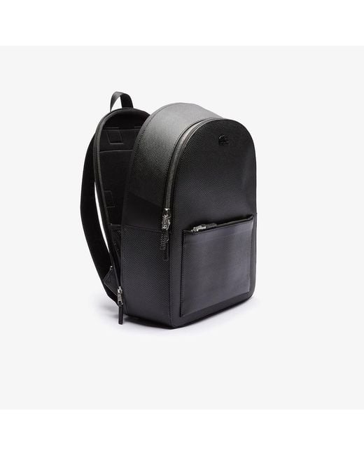 Lacoste Men's Practice Leather Backpack Black