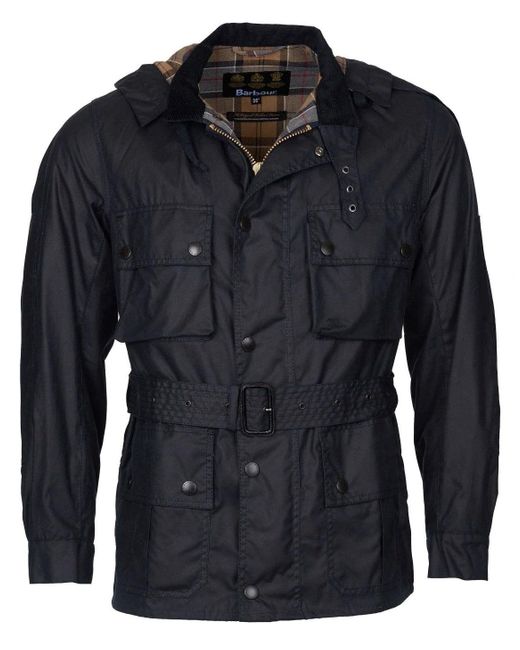 Barbour Corduroy Ursula Wax Jacket Navy in Blue for Men Lyst
