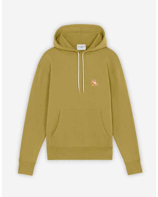 Maison Kitsuné Chillax Fox Patch Classic Hoodie Light Khaki in