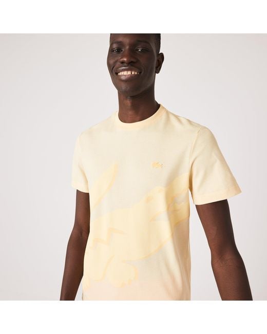 Lacoste t shirt yellow hotsell