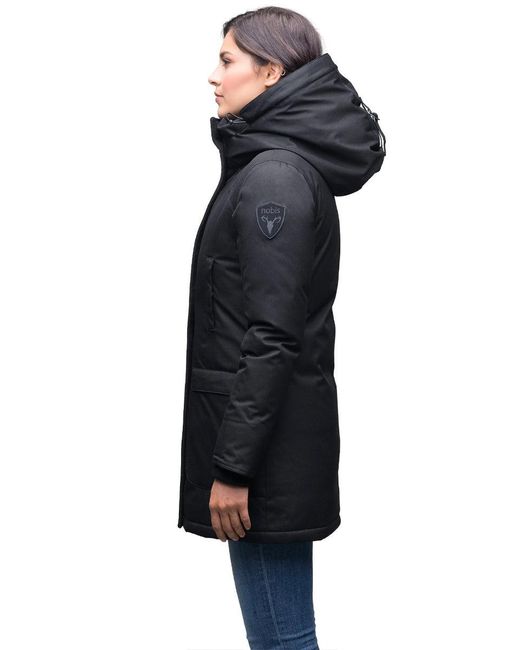 Nobis Carla Furless Women s Parka Black in Blue Lyst