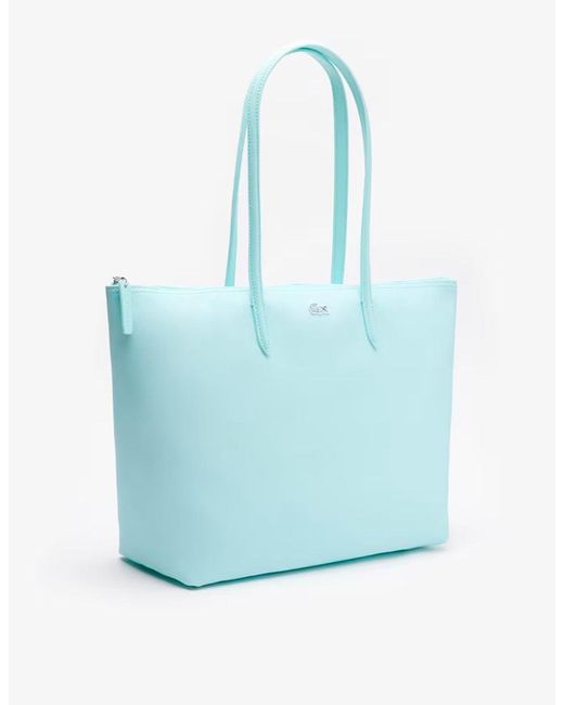 Lacoste Women's L.12.12 Concept Zip Tote Bag Pastille in Blue | Lyst