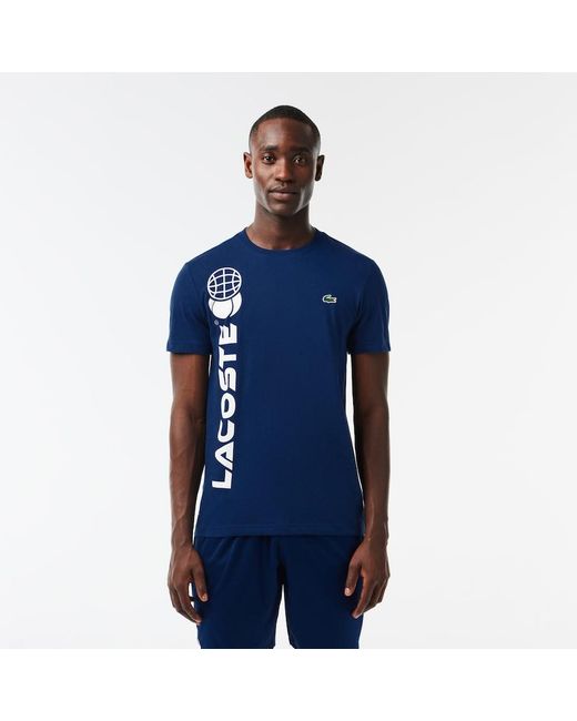 Lacoste Tennis X Daniil Medvedev Regular Fit T-shirt Navy Blue for Men |  Lyst